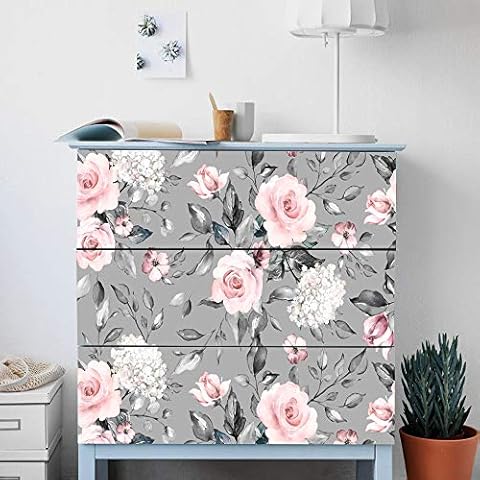 Alwayspon Rose Flower Decals for MALM Dresser Cover