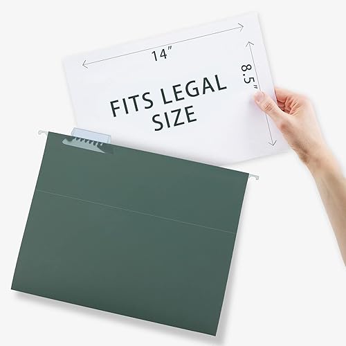 Miniatura 4 de HERKKA Extra Capacity Hanging File Folders, 30 Pack Reinforced Legal Size Hanging Folders with Heavy Duty 1 Inch Expansion, Designed for Bulky