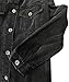 Cantonwalker Women's Oversize Vintage Washed Boyfriend Denim Jacket Long Sleeve Classic Loose Jean Trucker Jacket 003 (Black Washed, S)……