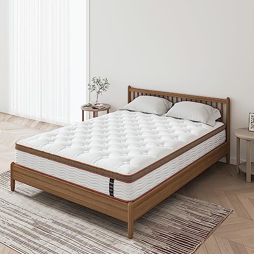 BedStory MSP231505 Colchones y somieres, Memoria Espuma de Gel, marrón, 140 x 190 cm