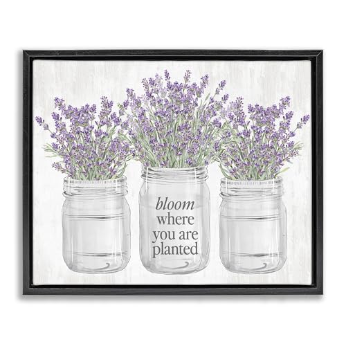 Where You're Planted Floral, 17 x 21 Inch Canvas in Floater Frame
