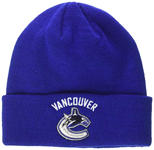 OTS NHL Vancouver Canucks Youth Raised Cuff Knit Cap, Team Color, Youth