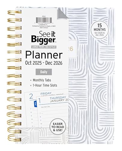See it Bigger Daily 2026 Dated Planner - 7