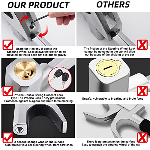 Knfrxo PA-5O2E-RHE8 4-In-1 Steering Wheel Lock thumb #2
