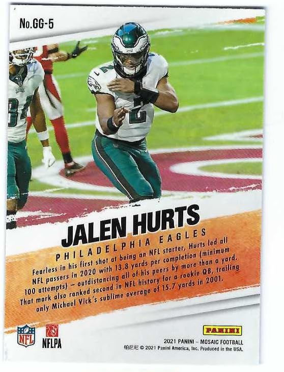Miniatura 2 de JALEN HURTS 2021 Panini Mosaic Got Game? #GG-5 Card Football Philadelphia Eagles