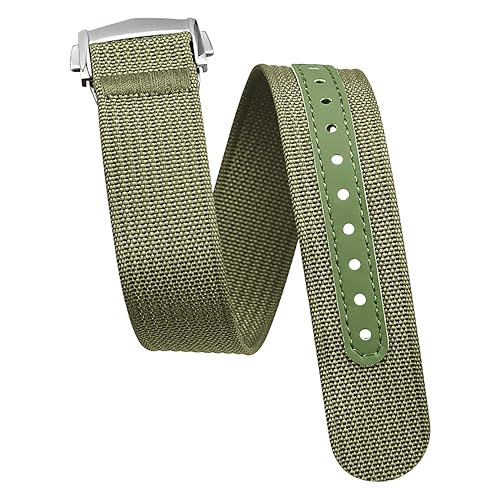 Image of WAMD Premium Single Layer Ribbed NATO Watch Strap with Deployant Folding Clasp