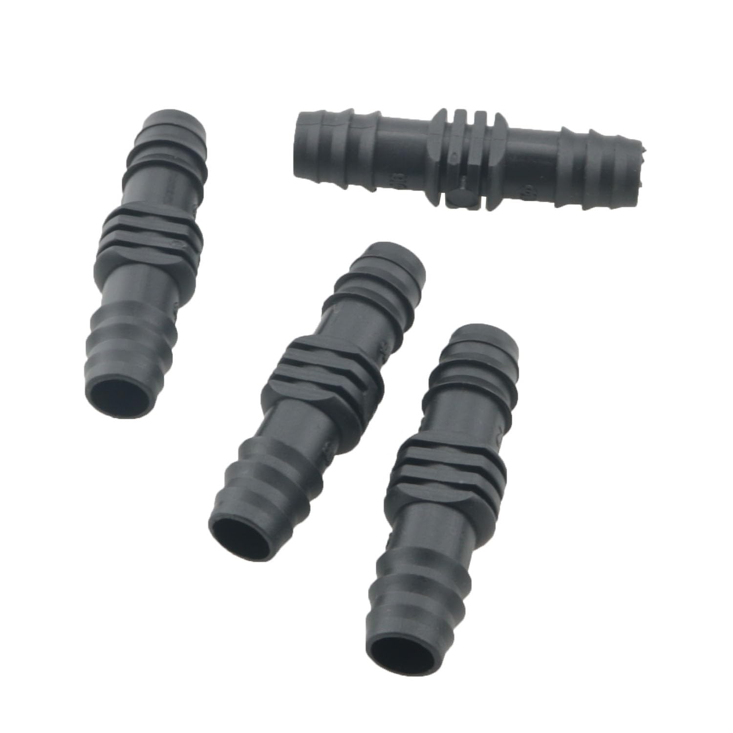 15 acopladores de púas de riego por goteo, tubo de 3/5 pulgadas, conector de púas de plástico negro, sistema de riego por goteo, manguera de inmersión, adecuado para sistemas de riego agrícola