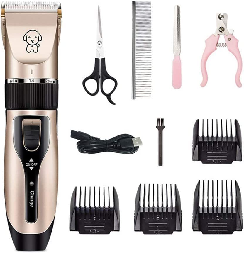 jomly Electrical Pet Clipper Professional Grooming Kit Rechargeable Pet Cat Dog Hair Trimmer Shaver Cordless Set Animals Hair Cutting Machine (B0BZJNKFVG) Amazon Price History, Amazon Price Tracker