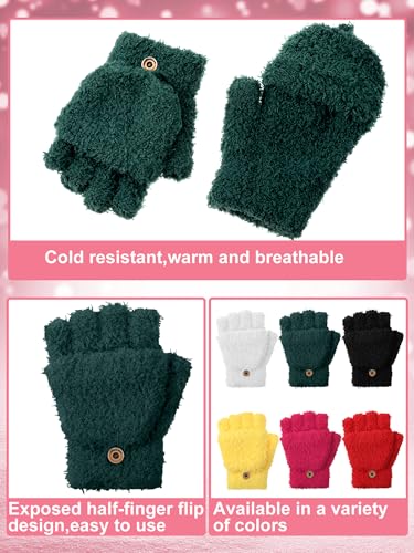 Image of Geyoga 6 Pairs Kids Fingerless Gloves