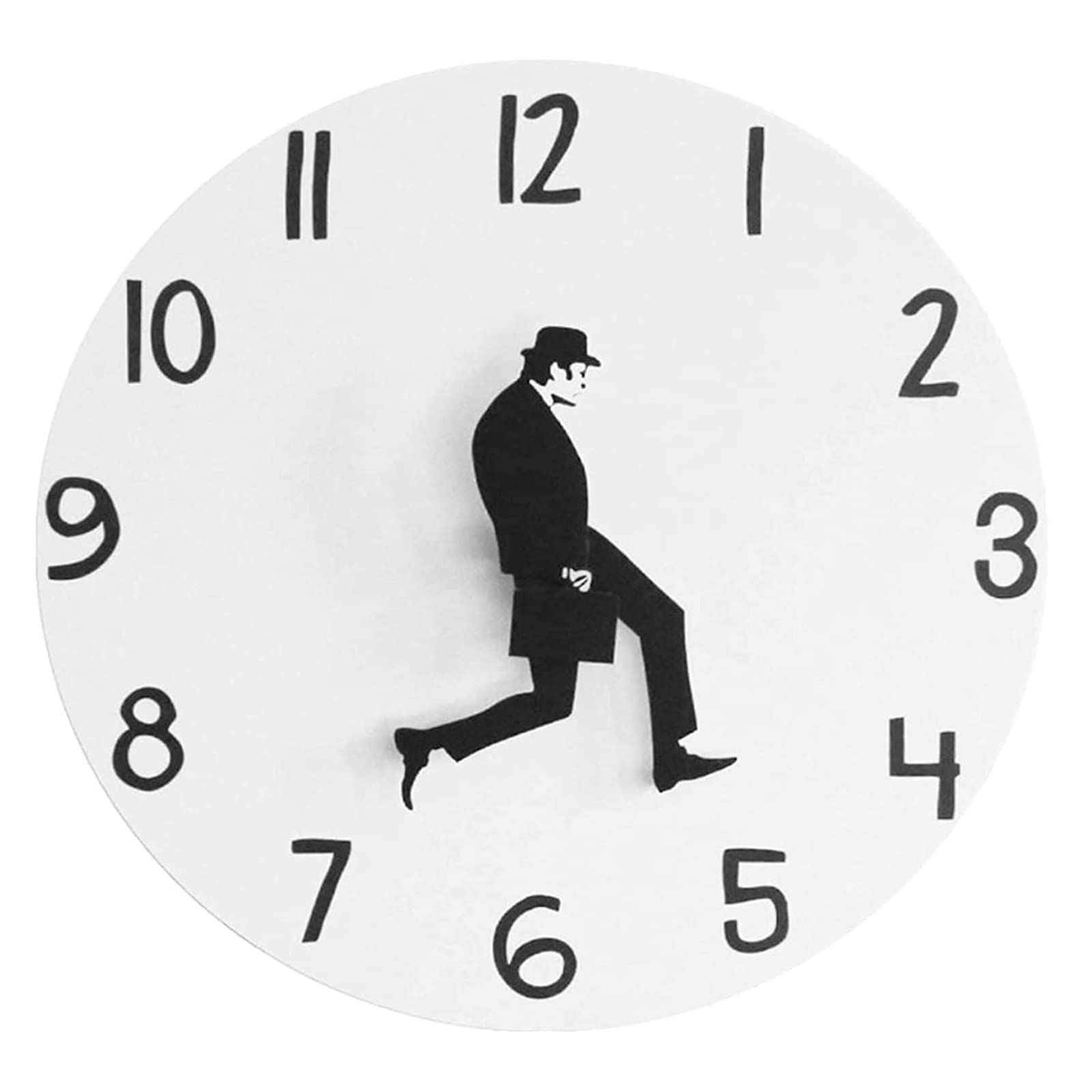 Horloge murale silencieuse Silly Walk cuisine salon 30 cm