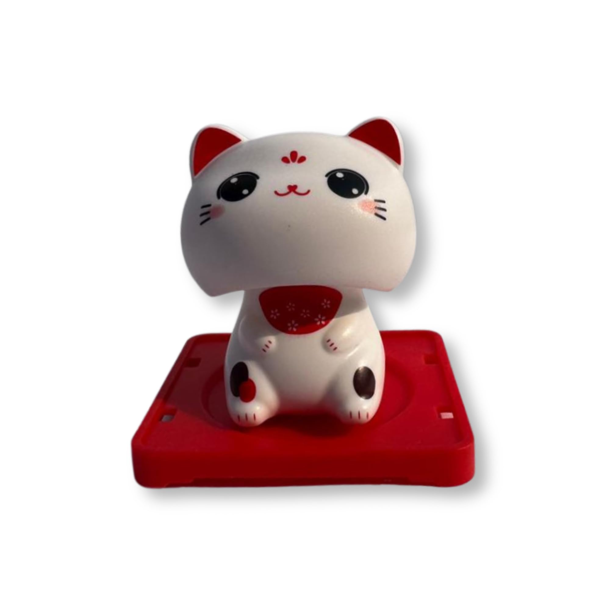 Solar Powered Bobble Head Cat | Lucky Waving Kitty Doll | Cute