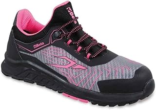 Zapato de seguridad para mujer 0-Gravity 7352LG - Ligereza extraordinaria (peso) - Color gris - Insertos rosa