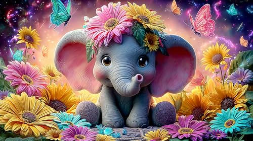Rompecabezas de elefante de 1000 piezas ideal como regalo educativo para mayores de 12 años
