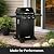 Broil King 814954 Gem 310 Shadow 3-Burner Propane Gas Grill in Black
