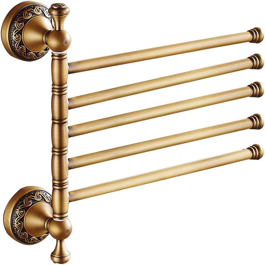 Porte-serviettes pivotant gain de place pour petite salle de bain