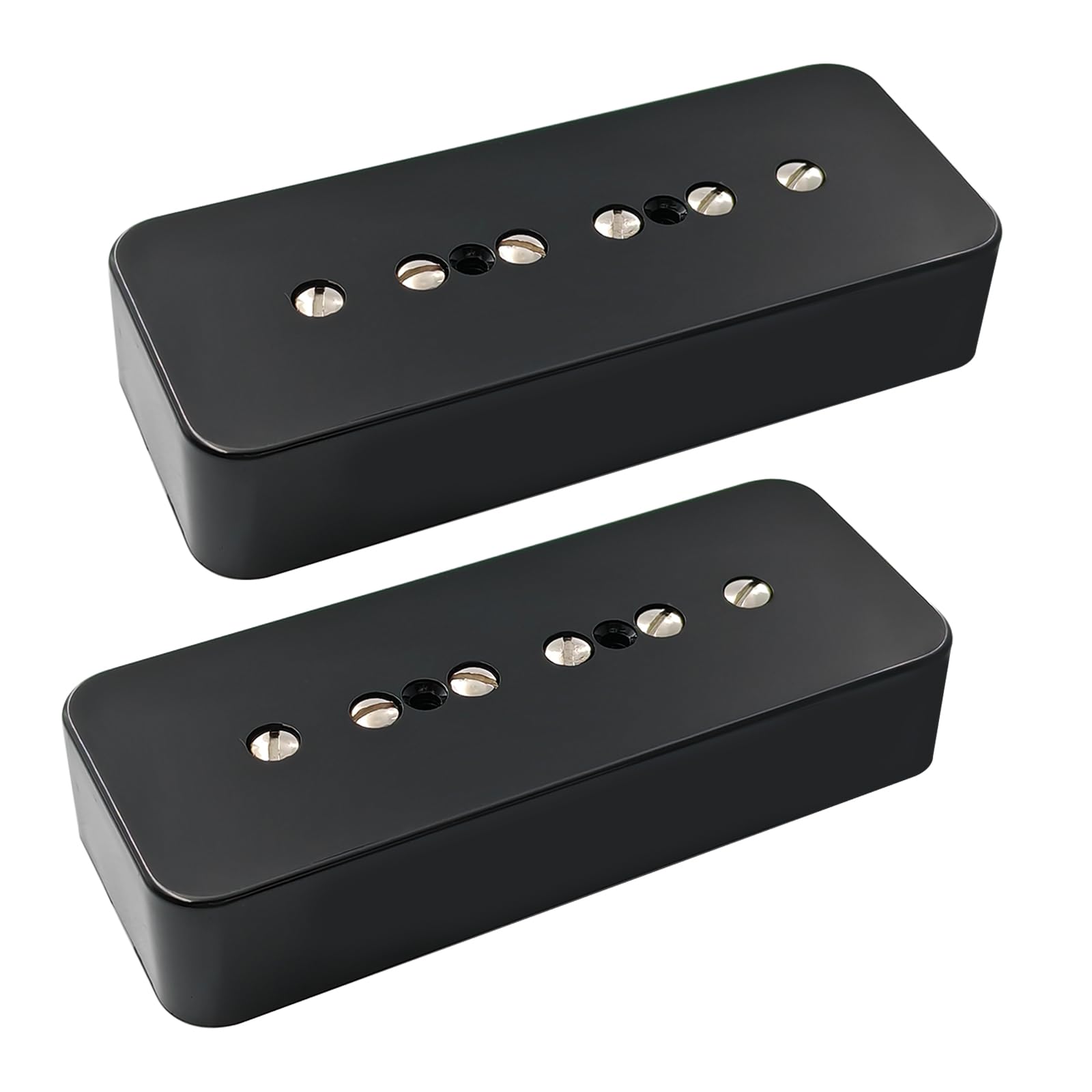 Pro P90-BLA High Output Alnico 5 P90 Soapbar Single Coil Pickup do LP SG Zestaw przetworników do gitary elektrycznej na szyję i mostek, czarny