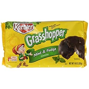 Keebler Fudge Shoppe Grasshopper (Mint) Cookies, 10-Ounce Packages (Pack of 6)