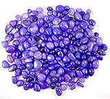 Schmick 1 Kg Purple Onyx Pebbles Stones for Decoration, Table and Home Decor - Decorative Vase Fillers Pebbles Stones (1 Kg, Purple Onyx)