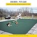 VEVOR Inground Pool Safety Cover 18' x 36' Rectangle with 4x8ft Center End Step, Safety Pool Covers Green Mesh, 15-Year Warranty, Triple Stitched, MAX Strength Winter Safety Cover for Children & Pets