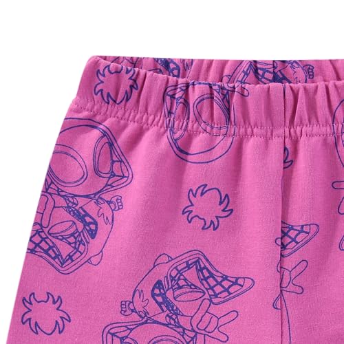 Image of Marvel Spider-Gwen Ghost Spider Girls Short Sleeve T-Shirt and French Terry Shorts Set for Toddler to Big Kids