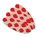 Cute Strawberry Strawberries Pattern Sketchy Double-Sided Oval Nail File Emery Board Set 4 Pack