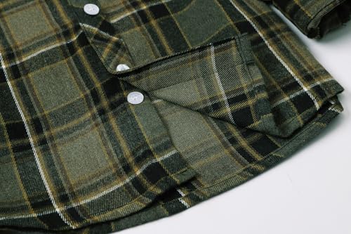 Image of Betusline Boy and Men Button Down Plaid Shirt | Soft,Breathable and Comfortable Fabric