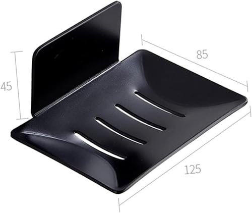 Miniatura 9 de Jabonera para baño, soporte para jabonera, jabonera sin perforación, cesta de drenaje sin perforación, jabonera