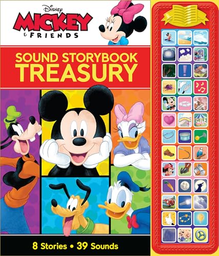 Disney Mickey Mouse & Friends - Minnie, Donald, Goofy, and More! Sound Storybook Treasury - 39-Button Sound Book - PI Kids