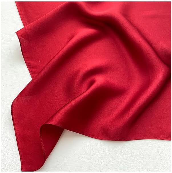 Mulberry Silk Scarfs Women Small Square Scarf 21" x 21" Breathable Lightweight Neckerchief Headscarf - Image 2