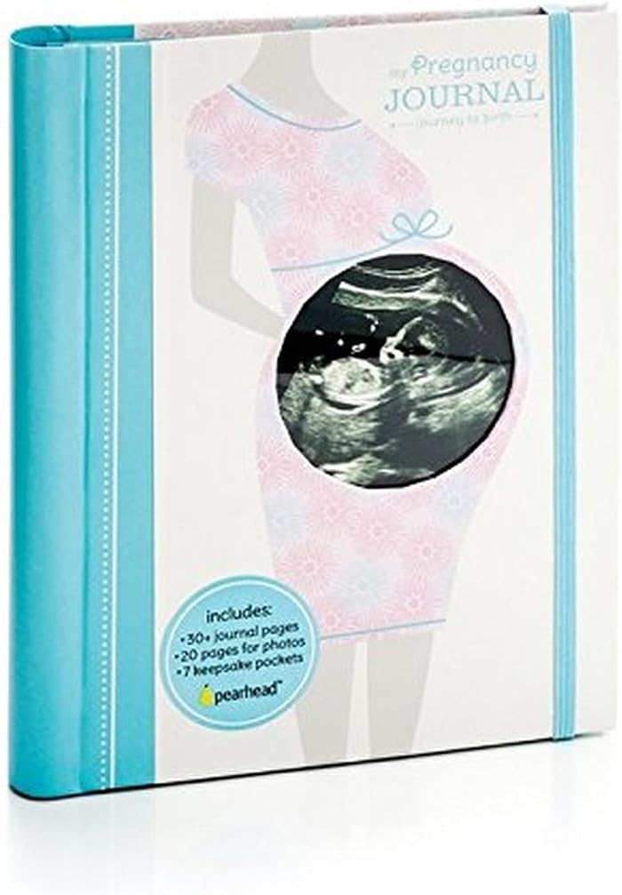 My Pregnancy Journal, Pregnancy Memory Book with 7 Baby Keepsake Pockets, Photo Pages, Capture Every Milestone of Your Pregnancy, Gift for New Mom