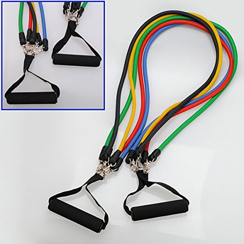 11 Pc Fitness Lattice Resistenza Bande Elastico Esercizio Set