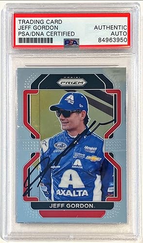 2022 Panini Prizm Racing NASCAR Jeff Gordon Signed Auto Card #74 PSA/DNA - Autographed NASCAR Cards
