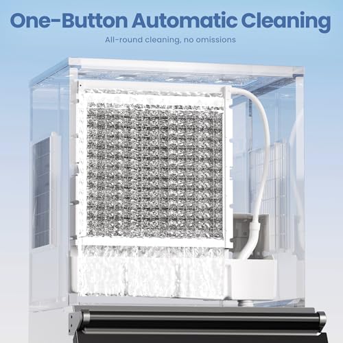 Image of Coolake Commercial Ice Maker Machine 550lbs /24H with 360lbs Storage, Ice Ready in 5-15 Mins, Self Cleaning, Stainless Steel Freestanding Ice Machine for Bar Restaurant Cafe Work Truck