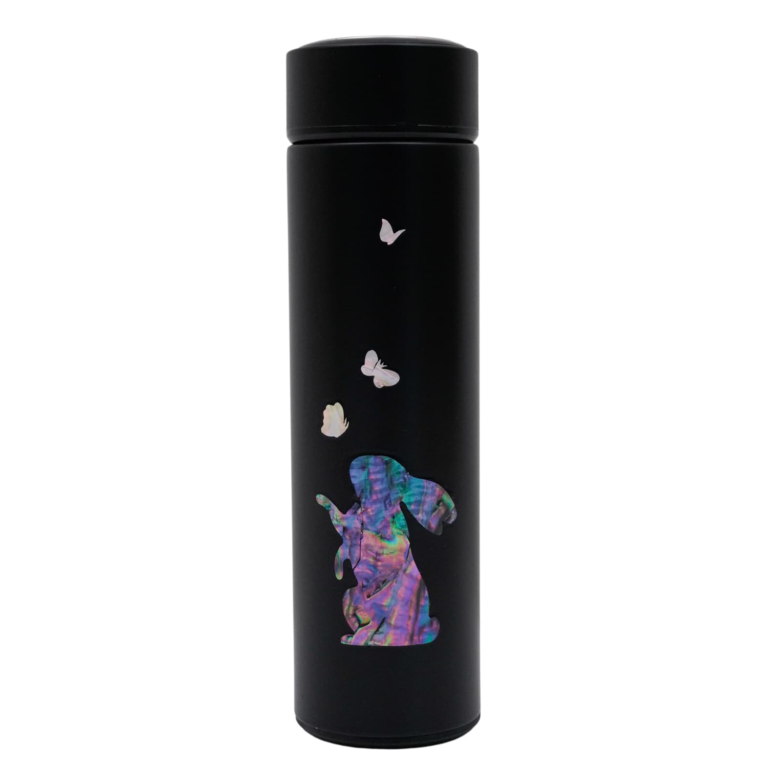 February Mountain Mother Of Pearl Tumbler with Tea Infuser & Strainer 16.9oz Hot/Cold Drinks & Beverages - Stainless Steel Infuser Bottle for Loose Leaf Tea & Coffee (Hope)