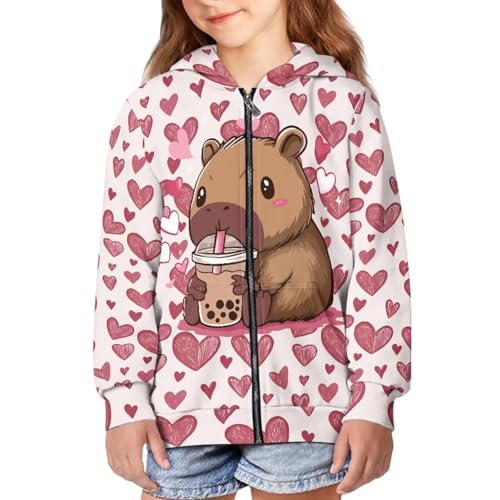 Image of Biyejit Kids Novelty 3D Graphic Printed Hooded Sweatshirt