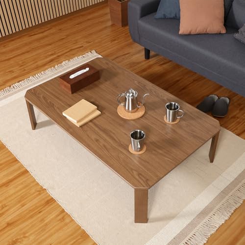 不二貿易 ＵＶモダンローテーブル Ｌａｔｔｅ ウォルナット １２０ｘ７５ ウォルナット 38830 [3]