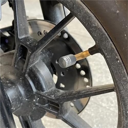 Bouchon de valve universel moto Xmax finition noire haute résistance