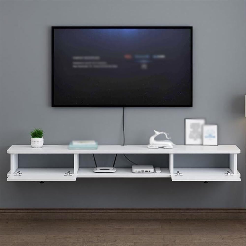Home Mensola porta TV a parete, centro di intrattenimento multimediale da 63'' sotto la TV for soggiorno, camera da letto Tavolino TV