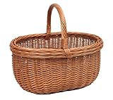 Dimensions : 44 x 34 x 24 cm Panier ovale gros bord osier buff