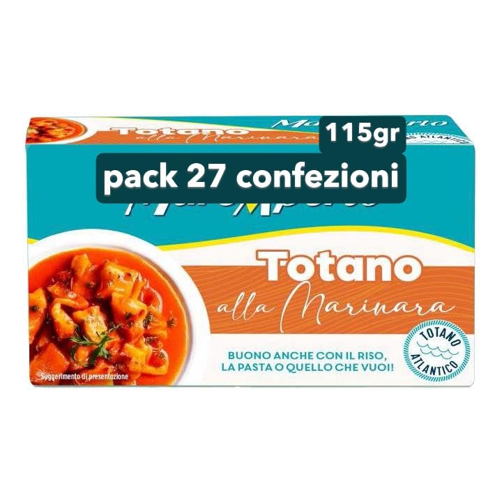 Tonno Totano Alla Marinara, Buono anche Con Riso, La Pasta e quello che vuoi ! Pack 27 Confezioni da 115 gr Scad 2029