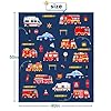 BOOPBEEP Fire Truck Blanket for Boys & Girls, Soft Fleece Plush Blanket for Toddlers to Teens, 40x50 #2