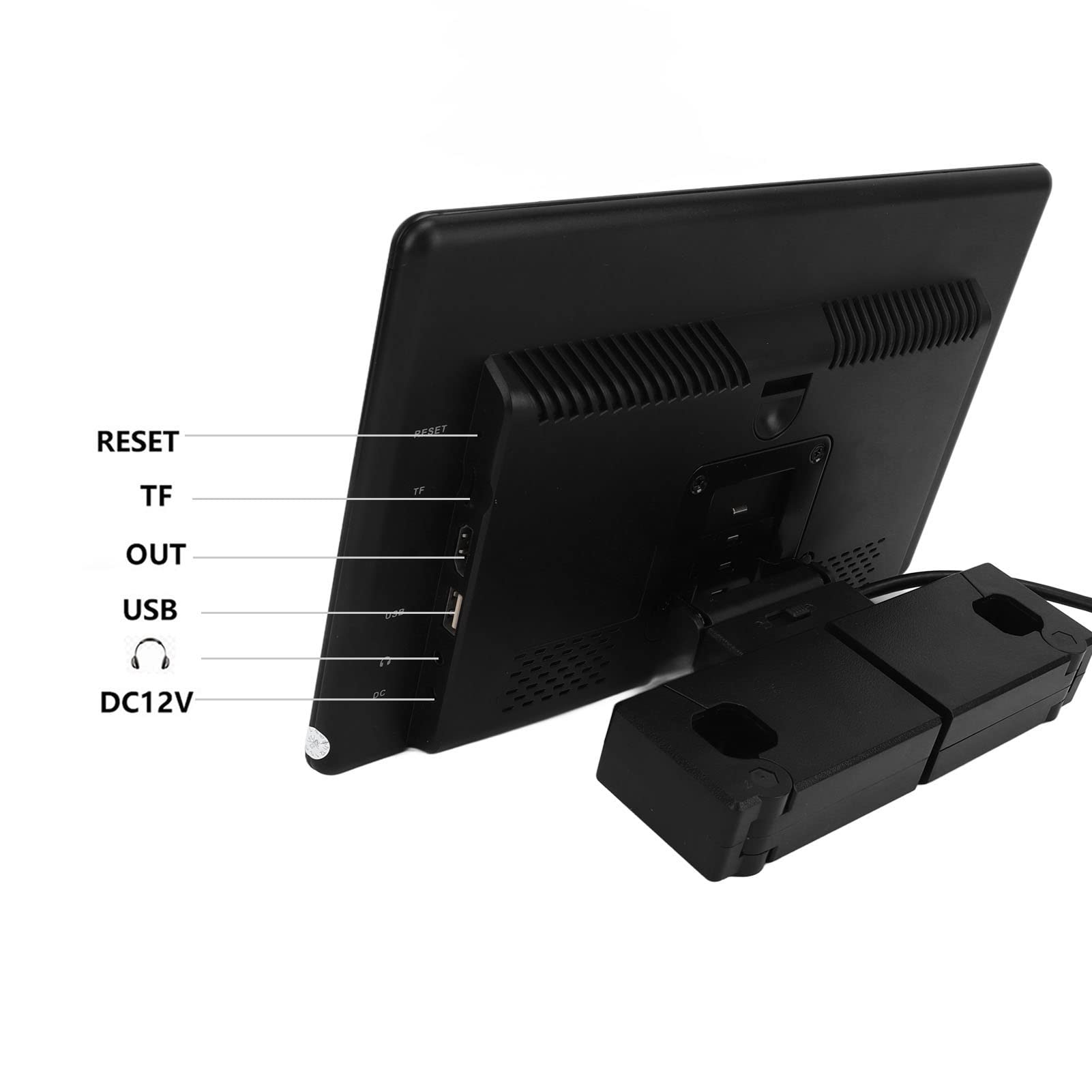 Fockety Lecteurs Vidéo à Double Appuie-tête de 10,6 Pouces avec WiFi,Lecteur DVD de Voiture Multimédia à écran Tactile 4K HD Moniteurs de Télévision pour Siège Arrière avec USB, HDMI et FM