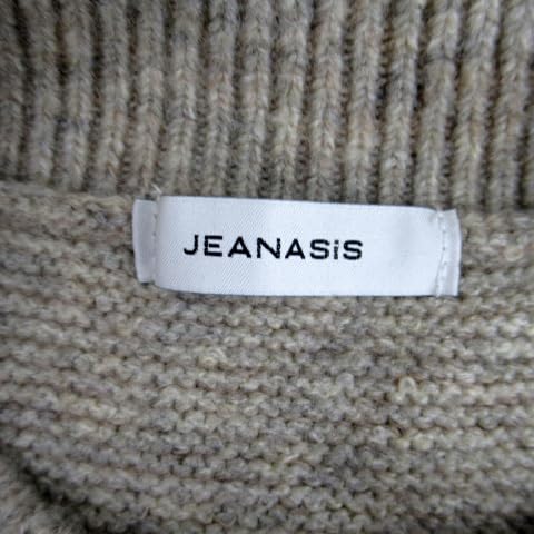   Jeansロゴセーター Mサイズ ベージュ ニット/セーター（ベージュ系・ブランドロゴ）ファッション通販