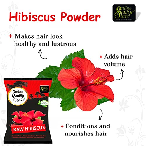 Image of Online Quality Store Dry Hibiscus Flowers for Hair | Hibiscus Sabdariffa | Rosa Sinensis | Gudhal Ke Phool - 200g
