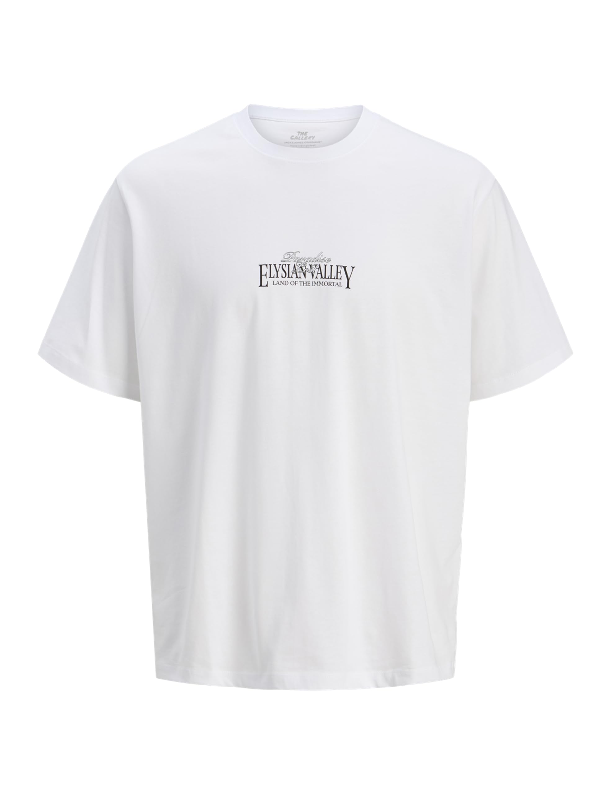 JACK & JONES Jorparallel Tee SS Crew Neck Tg, Bright White, S