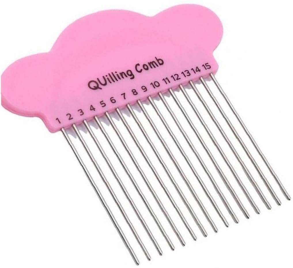 Generic Paper Quilling Comb Tool Plastic Create Loops Accessory Supply Handmade Craft DIY Paper Craft EnthusiastsDeft Processed