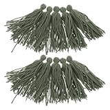 CORHAD 10 Stück Laichmopp für Aquarien Schwimmendes Fischlaichgras Olivgrün Fischversteck zur Fisch und Garnelenzucht Langlebiges Zuchtzubehör für Teich und Aquarium