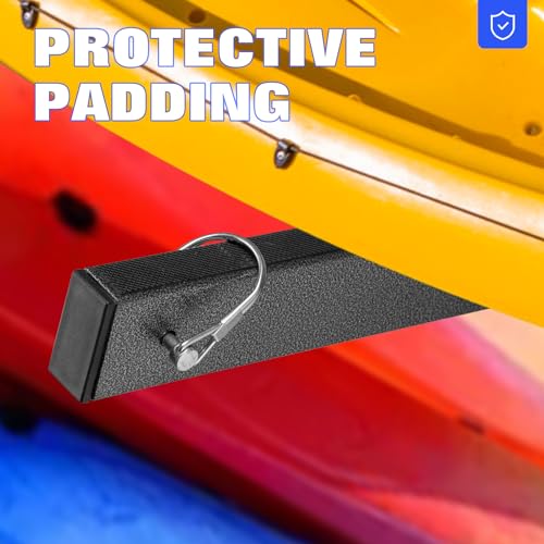 Morohope Freestanding Kayak Storage Rack Kayak Tackle Storage Heavy Duty Weatherproof Outdoor Storage Rack Storage Hooks For Kayaks, Sup, Canoe Paddleboard thumb #4