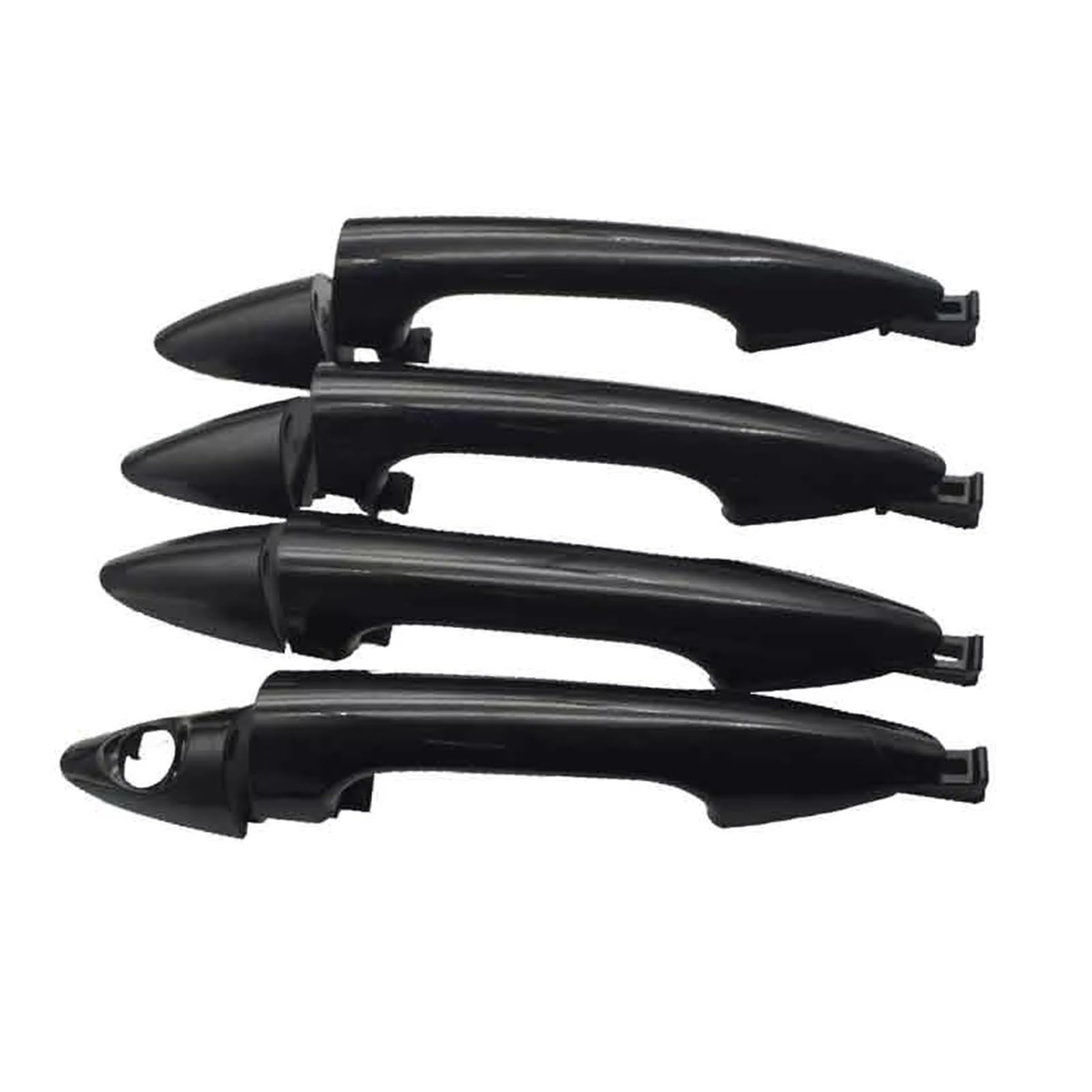 Aphkqost Car Door Handle Outer for Hyundai for Accent 2012-2017 1 Set Exterior Outside Outer Door Handle Black 826611R050 826621R060 826511R050 826521R050