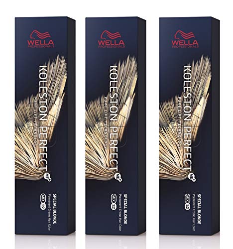 3er Wella Koleston Perfect ME+ 12/16 Special Blond Asch Violett 60 ml